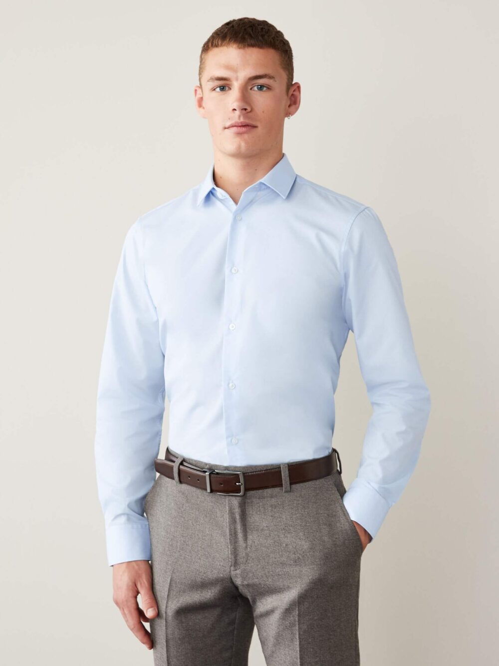 Men Sky Blue Shirt