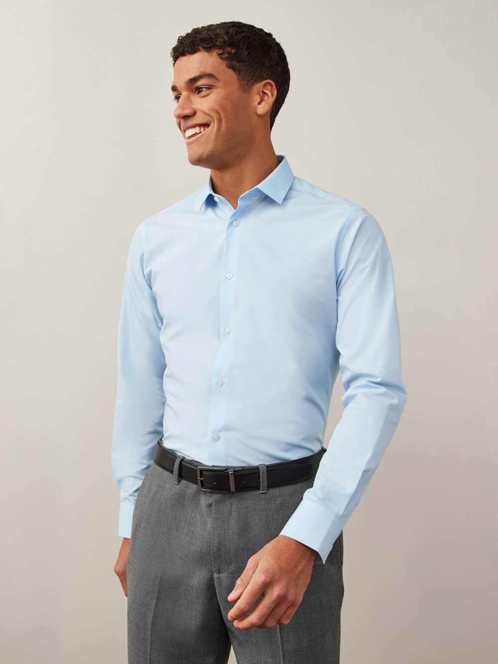 Men Sky Blue Shirt